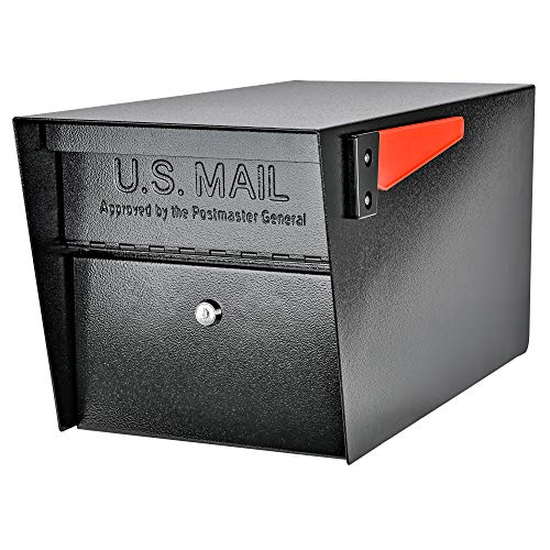 Mail Boss 7506 Mail Manager Curbside Locking Security Mailbox, Black,Large - Image 1