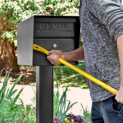 Mail Boss 7506 Mail Manager Curbside Locking Security Mailbox, Black,Large - Image 3
