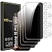Romkasi 4 Pack Privacy Screen Protector for iPhone 16 Pro Max 69 Inch with 4 Pack Camera Lens Protector Anti Spy Tempered Glass Film AntiScratch Touch Sensitive Case Friendly - Image 2