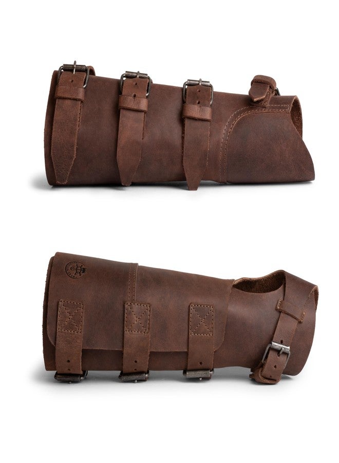 Valhalla Gear, Welding Glove, Forearm Protector with Buckle Closure, Work Glove, Full Grain Leather, Handmade Blacksmith Accessories, Bourbon Brown - Image 2