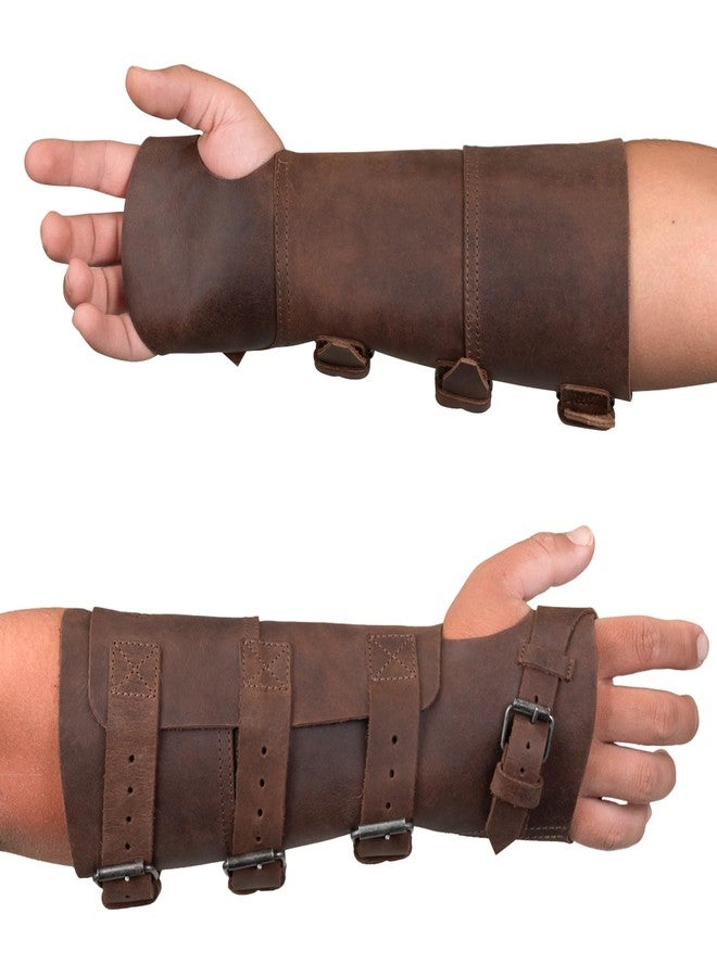 Valhalla Gear, Welding Glove, Forearm Protector with Buckle Closure, Work Glove, Full Grain Leather, Handmade Blacksmith Accessories, Bourbon Brown - Image 1