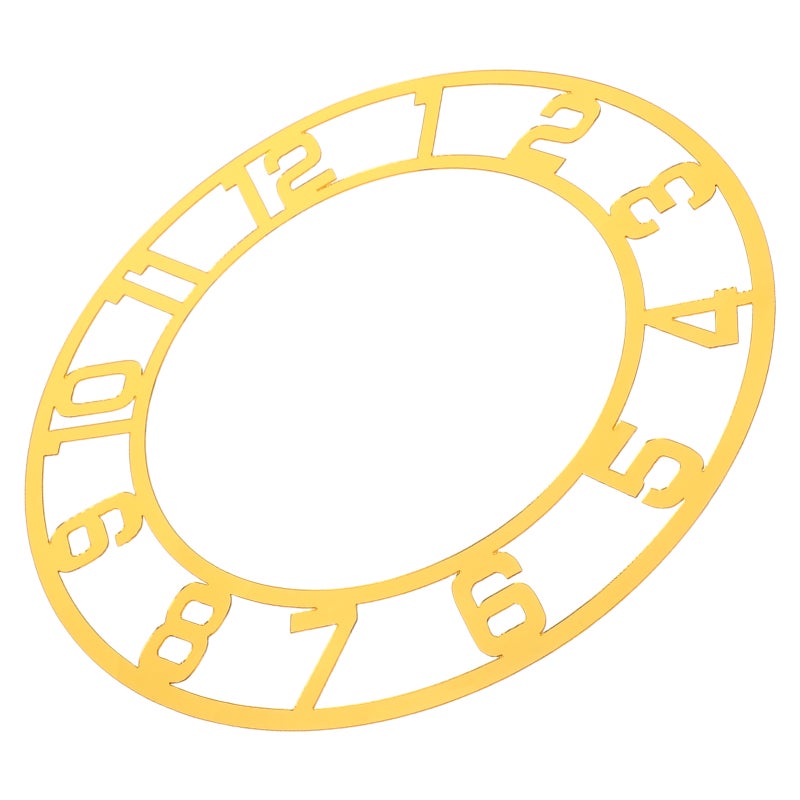 Mirror Clock: Modern Wall Decorative Sticker Watch With Roman Numerals For Living Room Hotel Entryway Decorations 25cm - Image 1