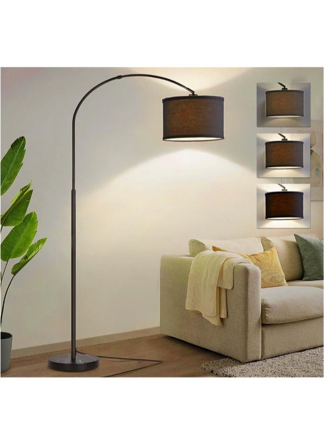 Denzoz Floor Lamp for LED Stand Vintage Arc Pole Light With 3-color Dimming for Living Room Office Bedroom  - Image 1