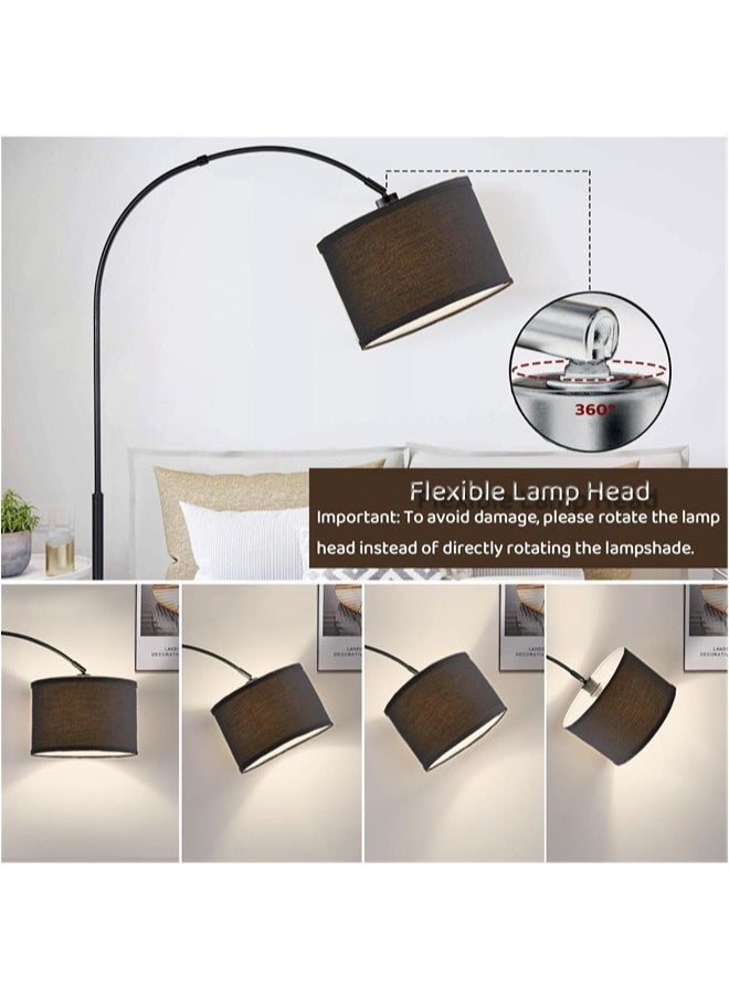 Denzoz Floor Lamp for LED Stand Vintage Arc Pole Light With 3-color Dimming for Living Room Office Bedroom  - Image 4