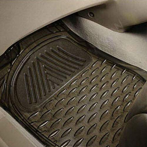 Autokaar PVC Car Foot Mat Universal Fit | Waterproof, Washable Anti-Slip Complete Floor Mat Compatible with Audi A6 (Set of 5, Smoke) - Image 2