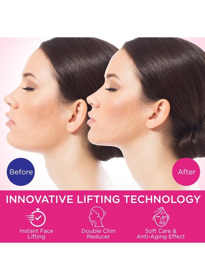 Galeboy Reusable Double Chin Reducer- V Line Mask -Double Chin Remover-Facial Slimming Chin Strap-Chin Up Mask Face Lifting Belt V Shaped Slimming Face Mask - Image 2