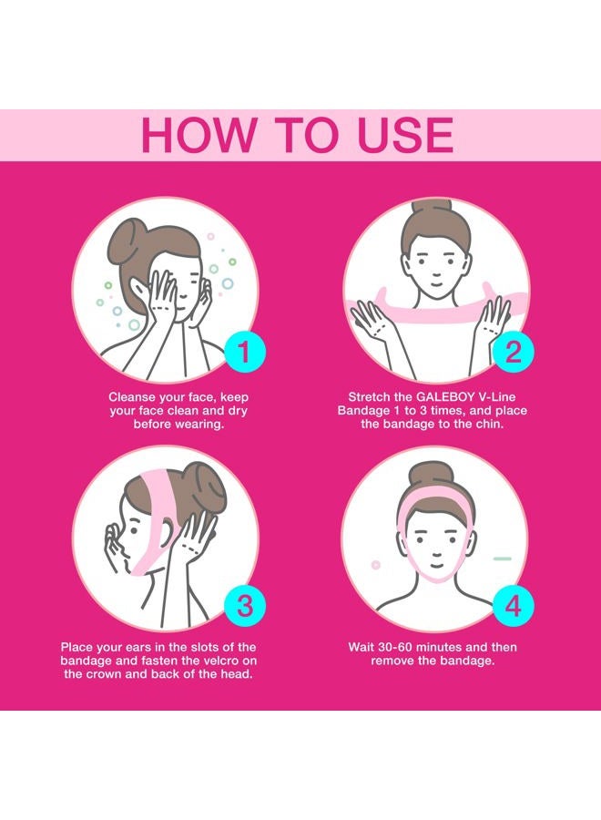 Galeboy Reusable Double Chin Reducer- V Line Mask -Double Chin Remover-Facial Slimming Chin Strap-Chin Up Mask Face Lifting Belt V Shaped Slimming Face Mask - Image 4