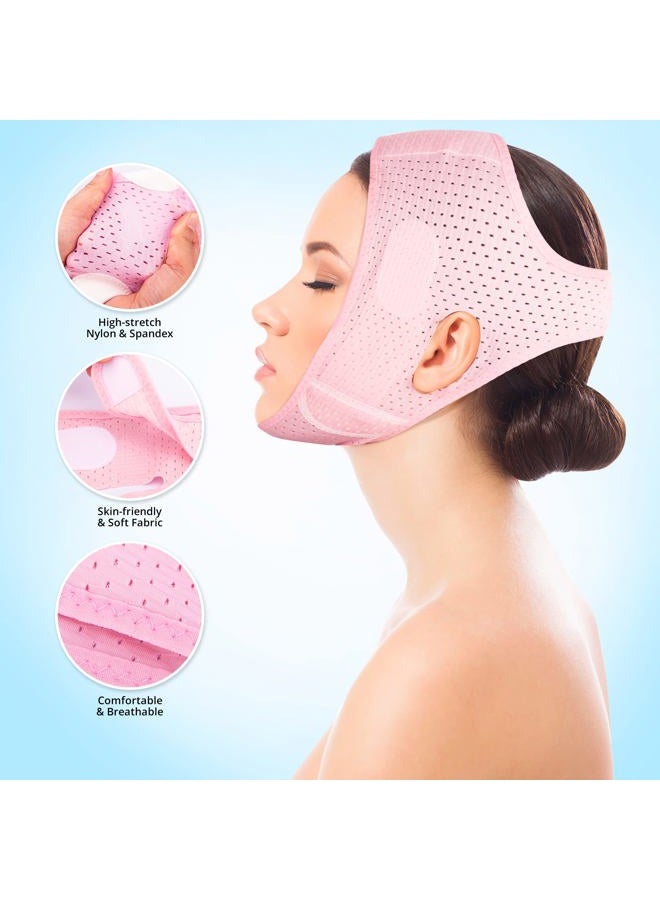 Galeboy Reusable Double Chin Reducer- V Line Mask -Double Chin Remover-Facial Slimming Chin Strap-Chin Up Mask Face Lifting Belt V Shaped Slimming Face Mask - Image 3