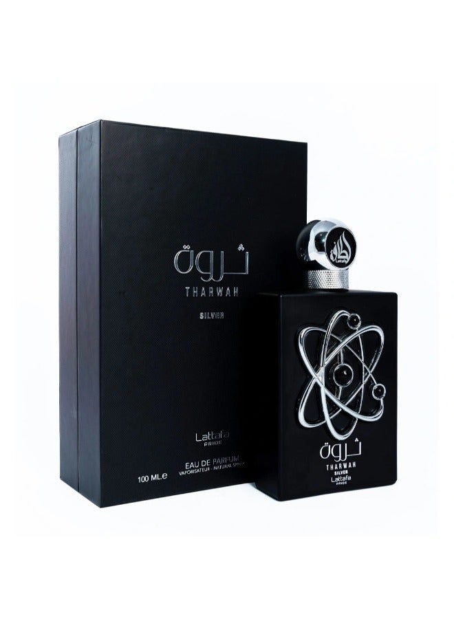 لطافة عطر ثروة الفضي من لطافة برايد - 100مل | عطر شرقي خشبي للرجال - Image 1