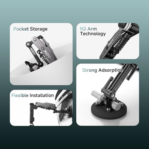 Vaxis Global Movmax Blade Arm for DJI Pocket 3, Insta 360, and GoPro Hero 12 Cameras with N2 Arm Technology and Universal Locking Screw - Image 5