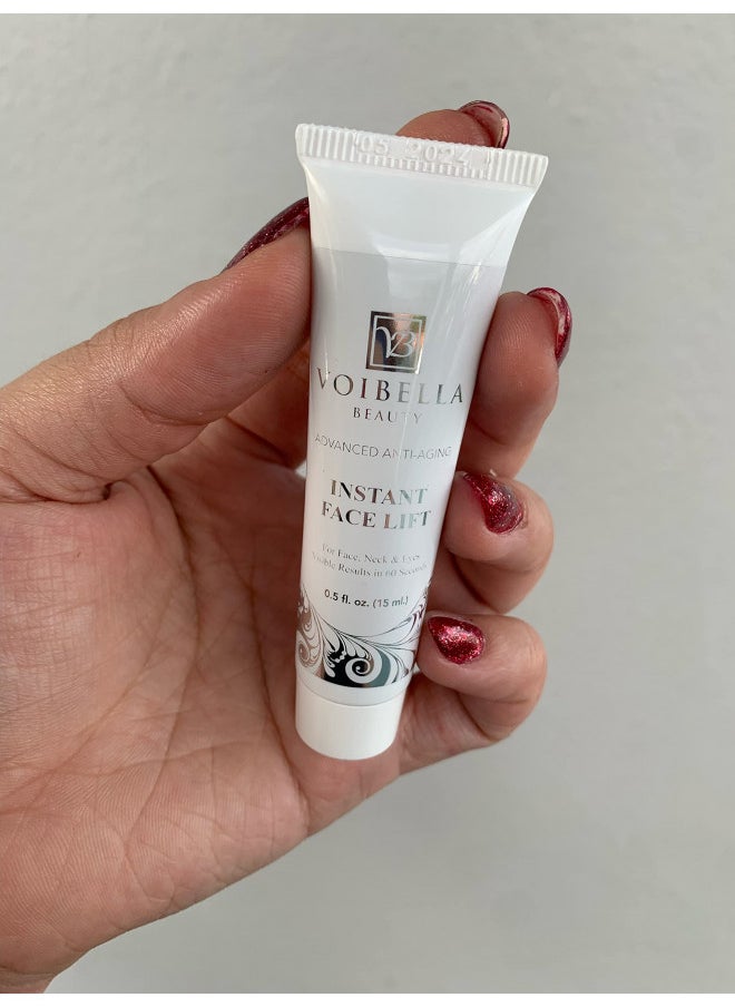 Voibella Beauty - Instant Face Lift Cream - Best Eye, Neck, Face Tightening, Lifting & Firming Serum To Smooth Appearance, Hide Loose Sagging Skin, Puffiness, Fine Lines & Wrinkles Within Mins (Peptides & Stem Cells) - Image 1