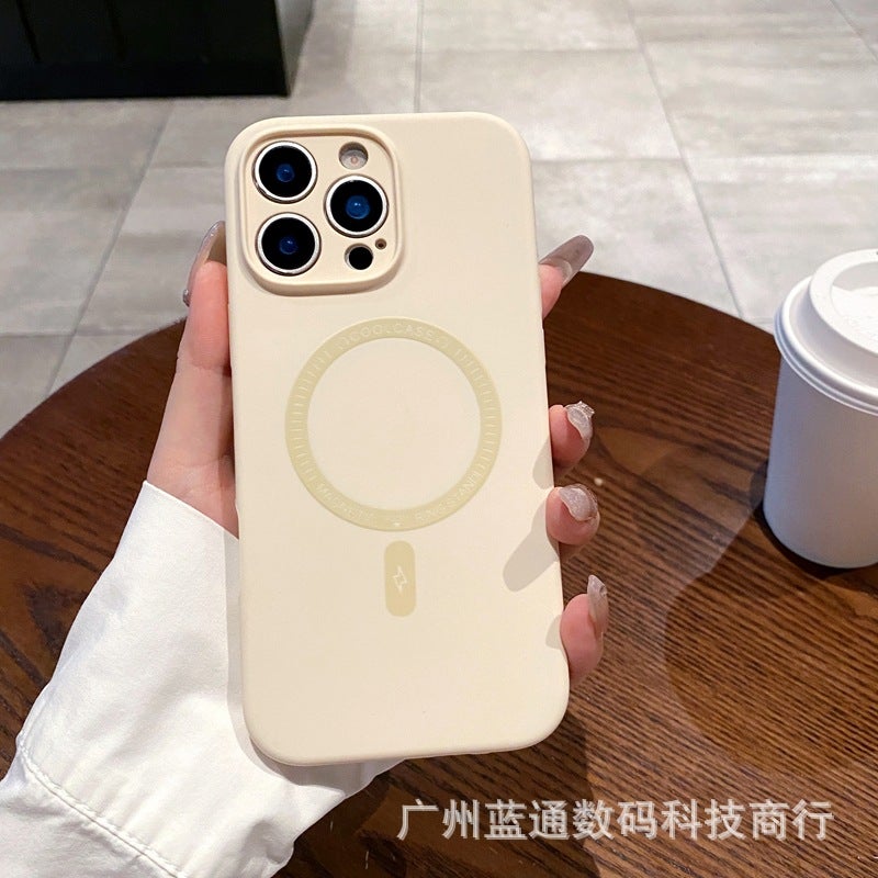 TOMO Cloud-Sensing Magnetic Liquid Silicone Case for iPhone 16, 17 Pro Max, and More - Soft Shockproof Cover with Anti-Fingerprint Features