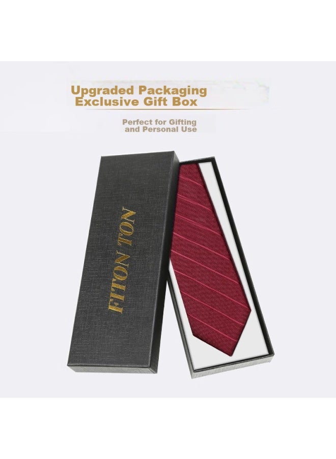 FitonTon Fitonton [wedding Season] Men's Necktie, Formal Business Suit Shirt, Work Wedding Professional Tie, Gift Box Set  - Image 3