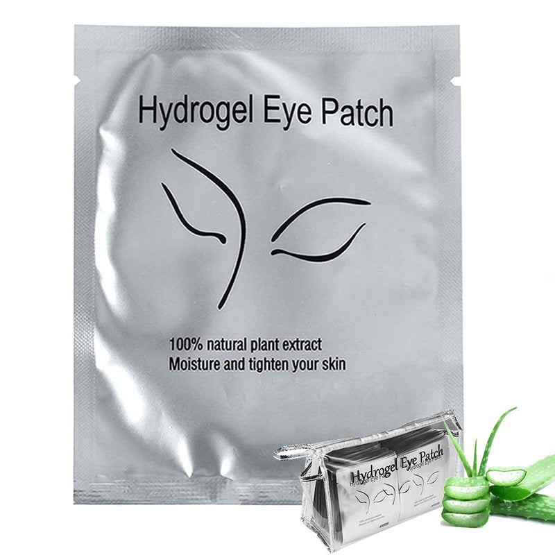 Qleng Eye Pads Lash Extensions Kit 110 Pairs Hydrogel Patch Gel Pad Beauty Makeup Tool for Under Eyes Eyelash Extension