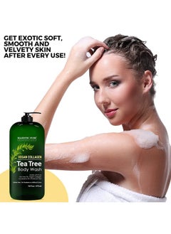 Tea Tree Body Wash With Collagen - Helps Nail Fungus, Athletes Foot, Ringworms, Jock Itch, Acne, Eczema & Body Odor - Soothes Itching - (Packaging May Vary), Set Of 2, 16 Fl Oz - pzsku/ZB7B5C86B8C8138F274F5Z/45/_/1733730430/5de7be65-70d1-42a8-837e-6430231f792c