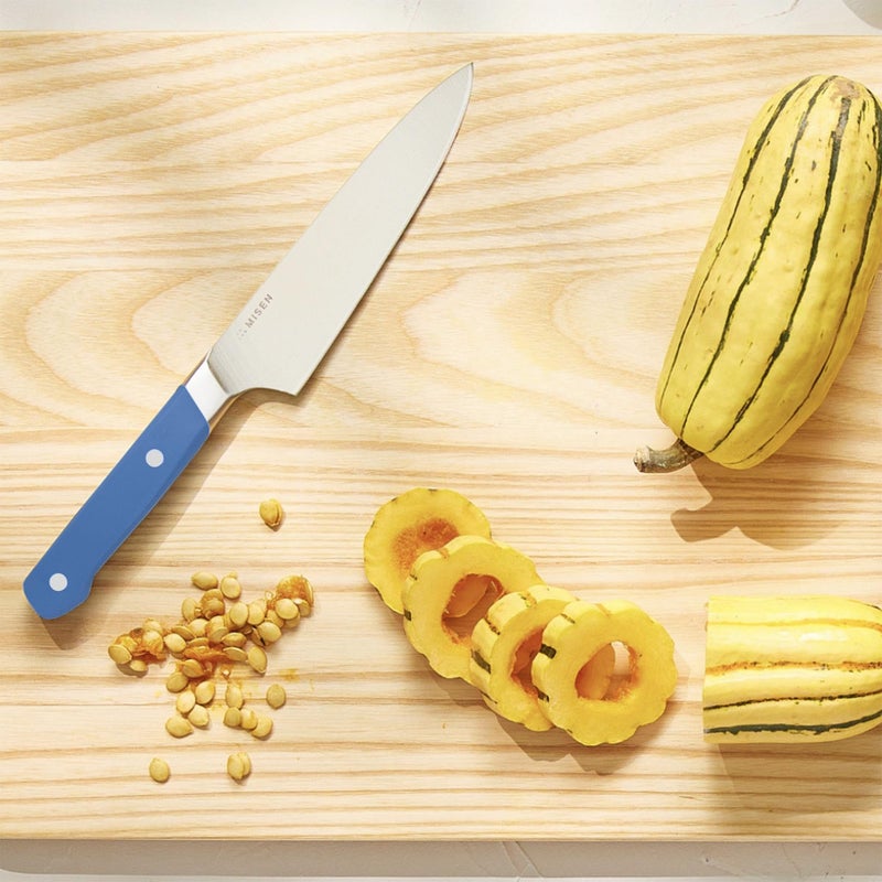 Misen Ultimate 6.8 Inch Chef's Knife - Pro Kitchen Knives - High Carbon Japanese Stainless Steel - Hybrid German & Japanese style blade - Craftsmanship for Culinary Enthusiasts, 6.8 in Blue - Image 5