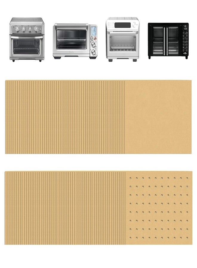 Golden Associate 9 x11 inch Parchment Paper Liners Disposable 170 Pcs, Perforated &without Holes Sheets Combo, 85-Pcs Each, Air Fryer Toaster Oven Tray Rectangle Basket Baking Pan Accessories - Image 1