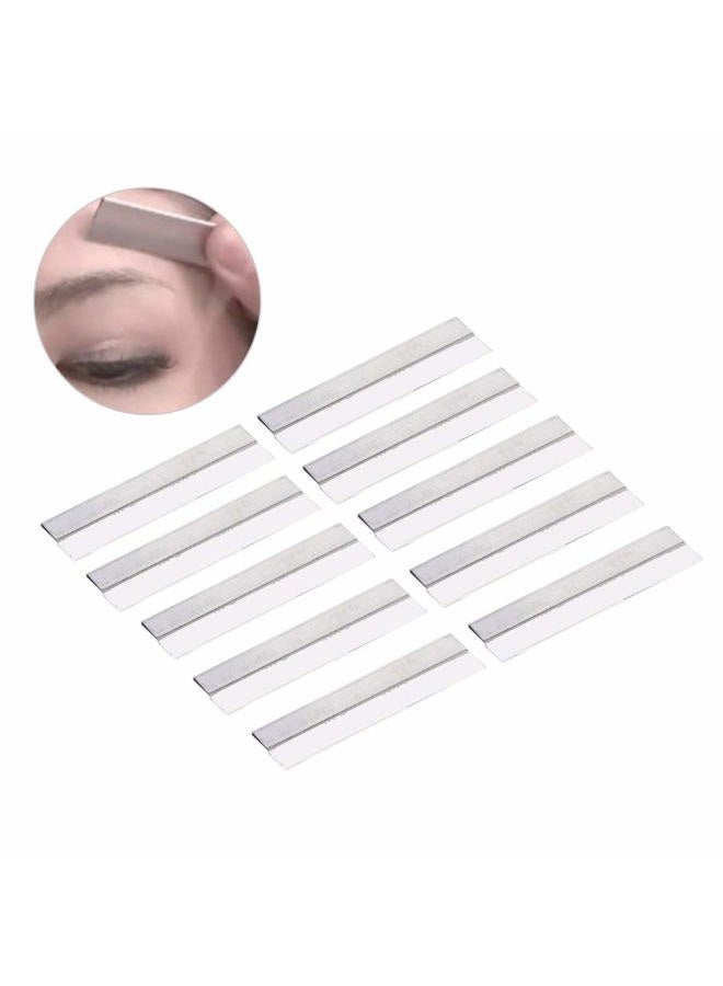 Salmue 100 Pieces Blade for Eyebrow Razor, Stainless Steel Blade for Cutting and Shaving, Eyebrow Shaping Knife, Trimmer Interchangeable Blade - Image 5