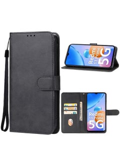 For Xiaomi Redmi 11 Prime 5G Leather Phone Case(Black)
