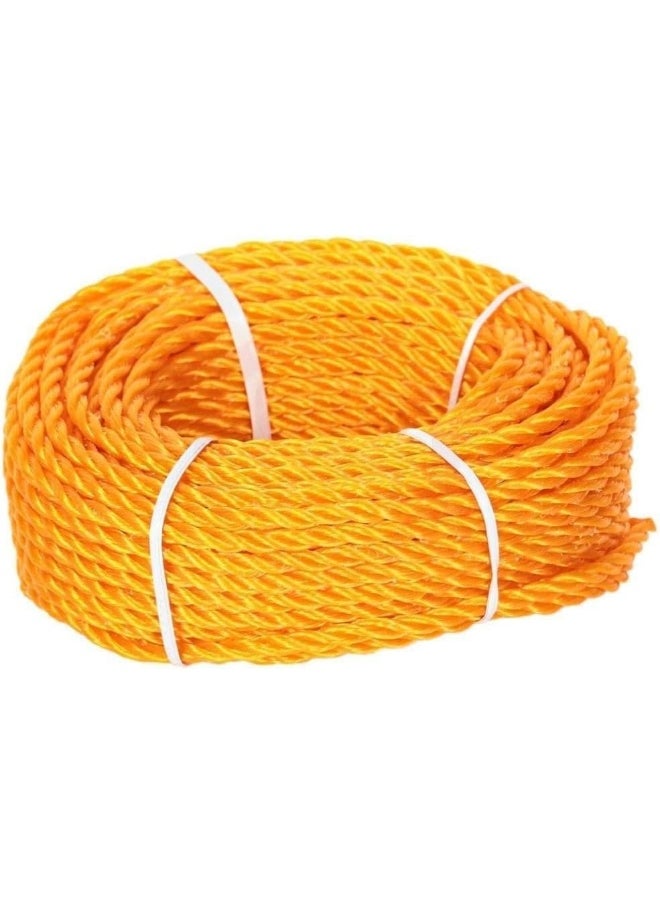 ALSAQER - Alsaqer Plastic Rope 35 Yards Length 9 mm Diameter | High-Strength Nylon Rope for Docks, Marine Mooring Lines, Camping, Climbing, Rescue and Multipurpose, Mix Colours Yellow,Blue,Red,Orange and Green - Image 1