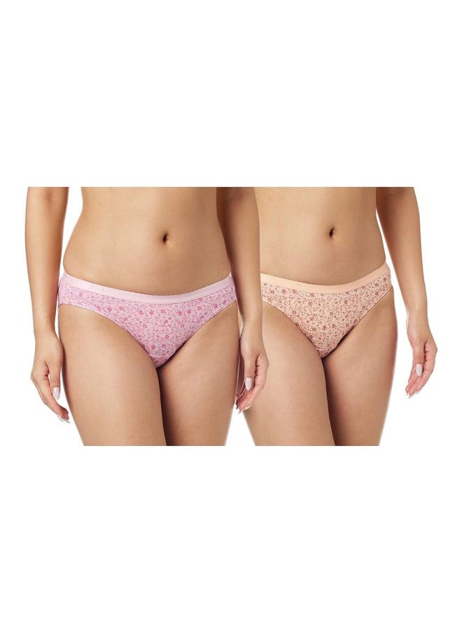 JOCKEY - Jockey 1525 Women Medium Coverage Super Combed Cotton Mid Waist Bikini with Exposed Waistband and StayFresh Treatment Pack of 2 - Image 1