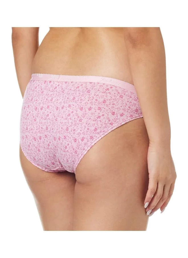 جوكي Jockey 1525 Women Medium Coverage Super Combed Cotton Mid Waist Bikini with Exposed Waistband and StayFresh Treatment Pack of 2