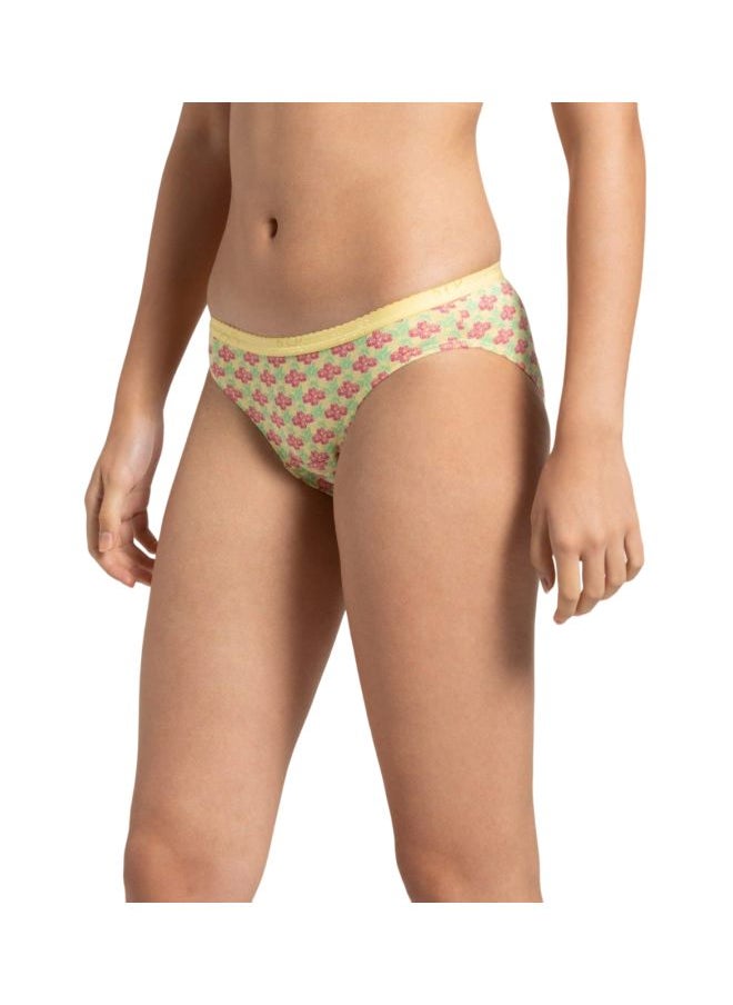 JOCKEY - Jockey 1525 Women Medium Coverage Super Combed Cotton Mid Waist Bikini with Exposed Waistband and StayFresh Treatment Pack of 2 - Image 1