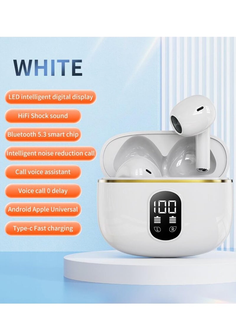 JBLTM Wireless Earbuds Bluetooth 5.3 Headphones, X87 Waterproof Stereo Earbuds with Mic, In-Ear Headphones with LED Battery Display for iPhone/Andriod Phone/Work/Sports, 40 Hours Playtime  - Image 2
