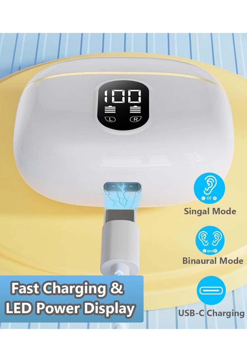 JBLTM Wireless Earbuds Bluetooth 5.3 Headphones, X87 Waterproof Stereo Earbuds with Mic, In-Ear Headphones with LED Battery Display for iPhone/Andriod Phone/Work/Sports, 40 Hours Playtime  - Image 4