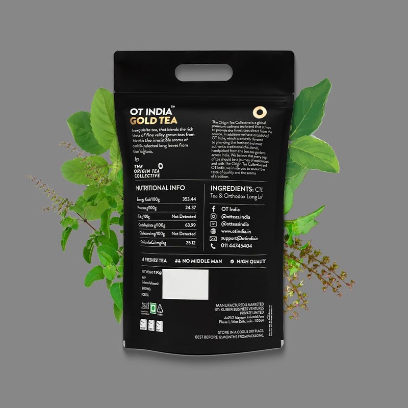 OT India Gold Tea 1 kg & Masala Chai 250gm (Pack of 2) - Image 2
