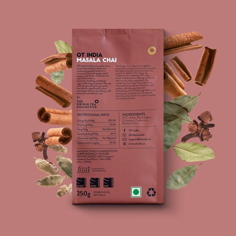 OT India Gold Tea 1 kg & Masala Chai 250gm (Pack of 2) - Image 3