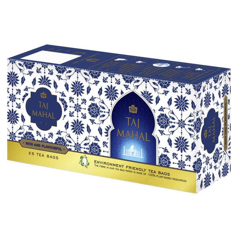 Taj Mahal Brooke Bond Leaf 25n Tea Bags 50 Grams - Image 4