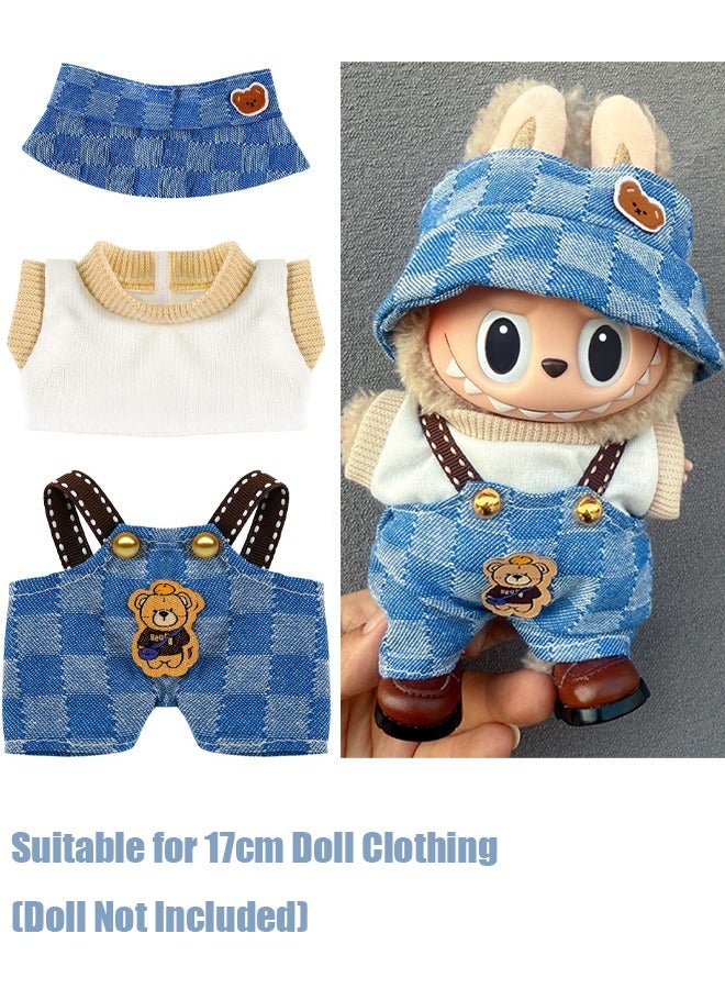 Labubu Clothing Accessories 17cm Doll Clothes, Teddy Bear Clothes Formal Casual Suit Plush Toy Clothes, Suitable for 6.7 Inch Doll Clothes Role Play Costumes - Image 1