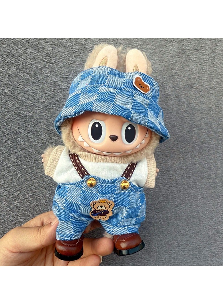 Labubu Clothing Accessories 17cm Doll Clothes, Teddy Bear Clothes Formal Casual Suit Plush Toy Clothes, Suitable for 6.7 Inch Doll Clothes Role Play Costumes - Image 4