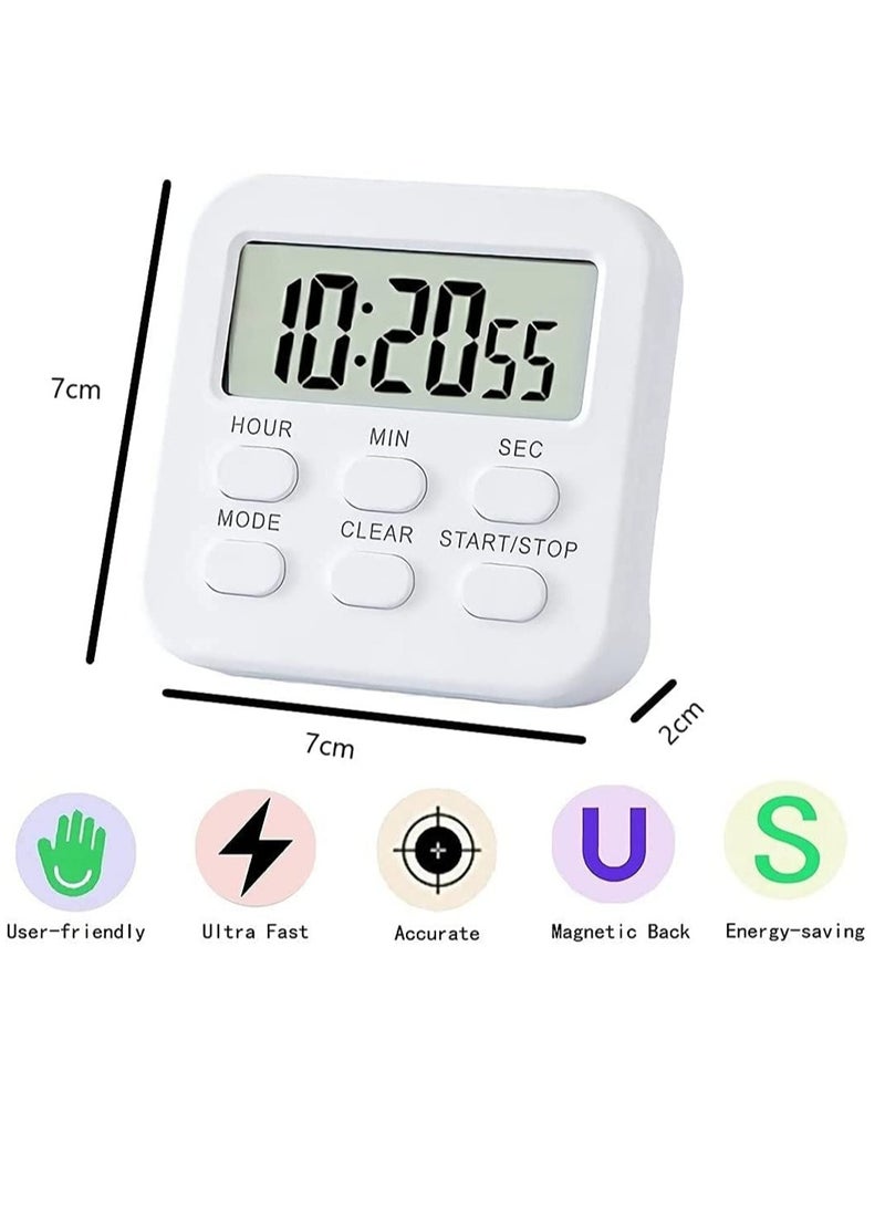 KASTWAVE Kitchen Timer Cooking Digital Kitchen Timer Magnetic Digital Timer Classroom Timer for Kids, Sports Teachers Cooking Baking Sports Games Office - Image 3