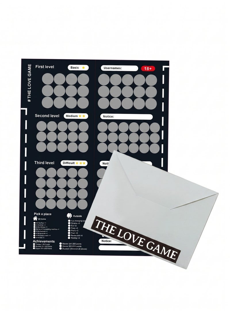 Scratch Off Poster for Couples with 104 Date Night Tasks, Romantic Game with Conversation Starters, Challenges and Fun Ideas, Couples Activity Gift for Relationship Bonding - Image 2