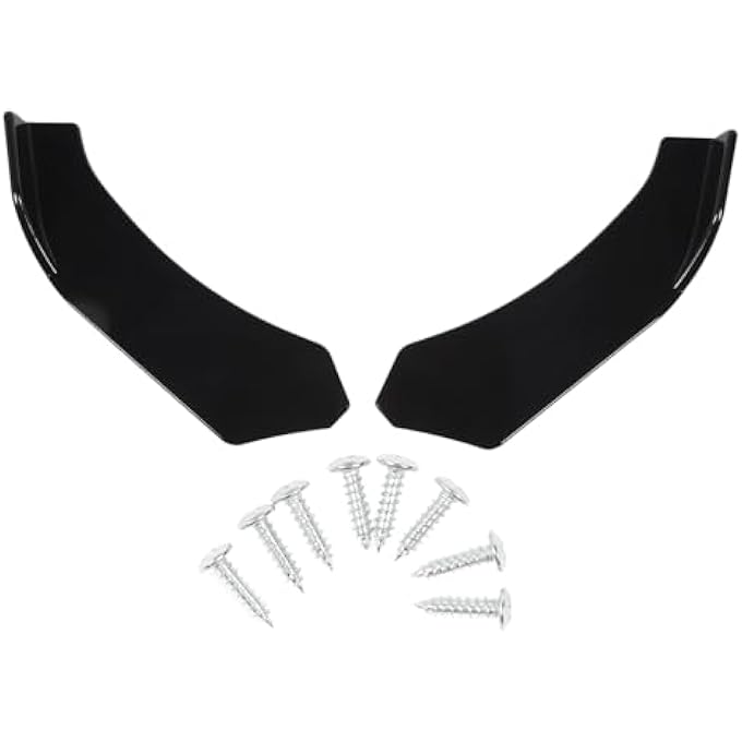Kikumi Front Bumper Lip Splitter, Bumper Lip Diffuser Splitter Improve Vehicle Stability 2 Pieces for Left and Right Vehicles - Image 1