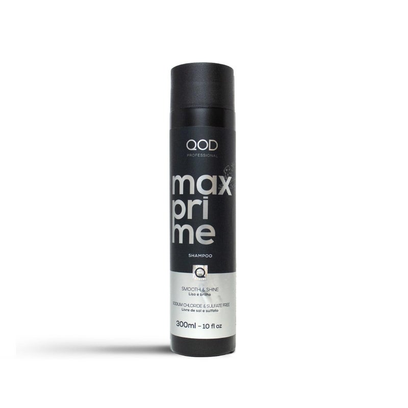 QoD MAX PRIME SHAMPOO 300ML -10 FL OZ / FOR STRAIGHT OR STRAIGHTENED HAIR / PROLONG THE SMOOTH EFFECT OF HAIR TREATED WITH HAIR STRAIGHTENING TREATMENT. - Image 1