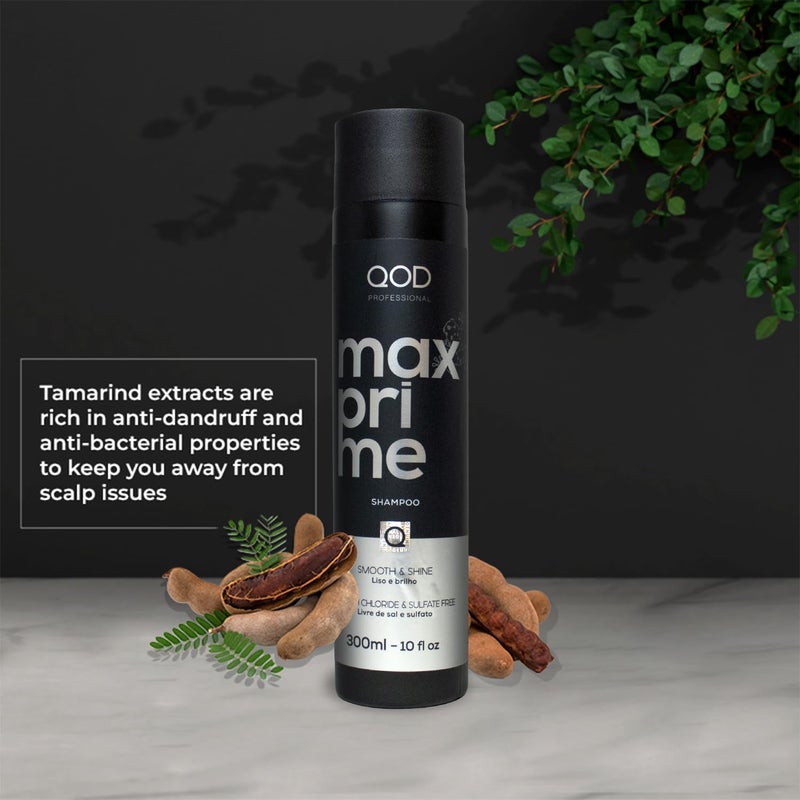 QoD MAX PRIME SHAMPOO 300ML -10 FL OZ / FOR STRAIGHT OR STRAIGHTENED HAIR / PROLONG THE SMOOTH EFFECT OF HAIR TREATED WITH HAIR STRAIGHTENING TREATMENT. - Image 3