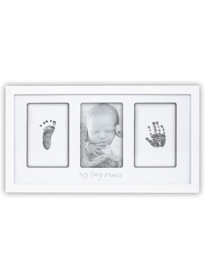 Felt Like Sharing Baby Hand and Footprint Kit, White Frame, Baby Footprint Kit - Image 1