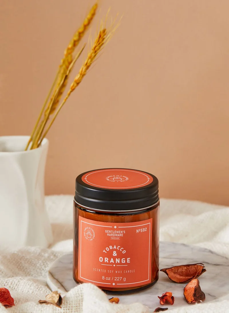 GENTLEMEN'S HARDWARE Jar Candle Tobacco & Orange 8Oz