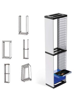 DOBE Game Disc Holder, 36 Tier Shelving Games Storage Tower for PS5 Game Disk Rack Game Stand Holder Compatible  - Image 5
