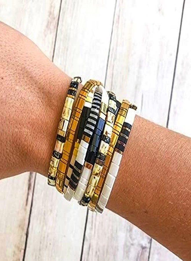 KELITCH Women Friendship Stretch Bracelets Handmade Wrap Colorful Strand Bracelets Fashion Beach Bracelets - Image 5
