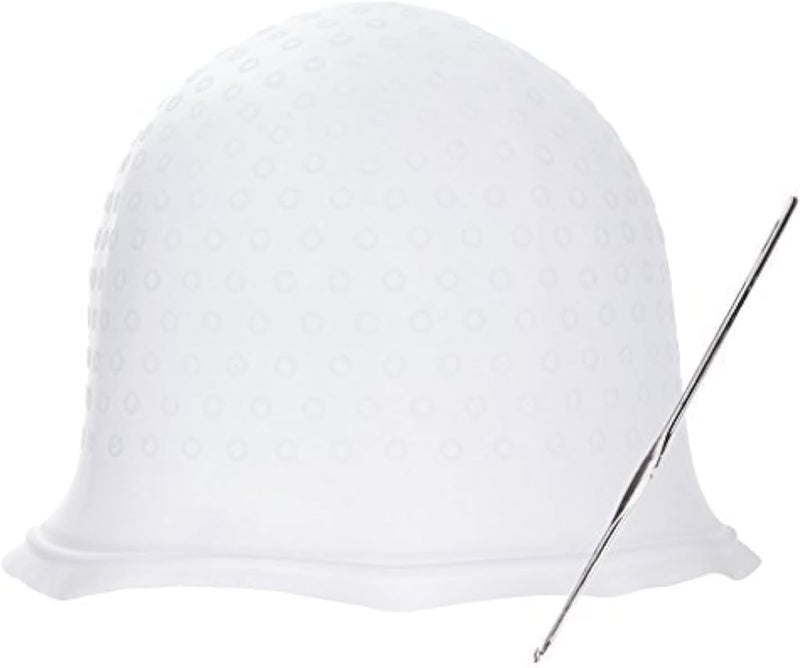 ALKAYAN 1 PCS Reusable Hair Coloring Highlighting Cap with Hook – Professional Silico... - Image 1
