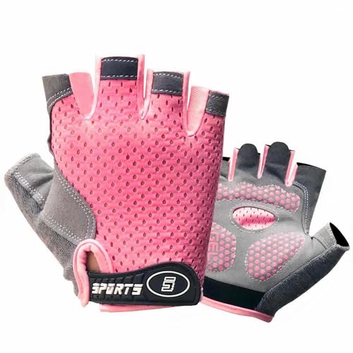 XuoAz Kids Fingerless Bike Gloves - Non Slip Boys-Girls Half Finger Gloves for Cycling Camping Bike Accessories - Image 1