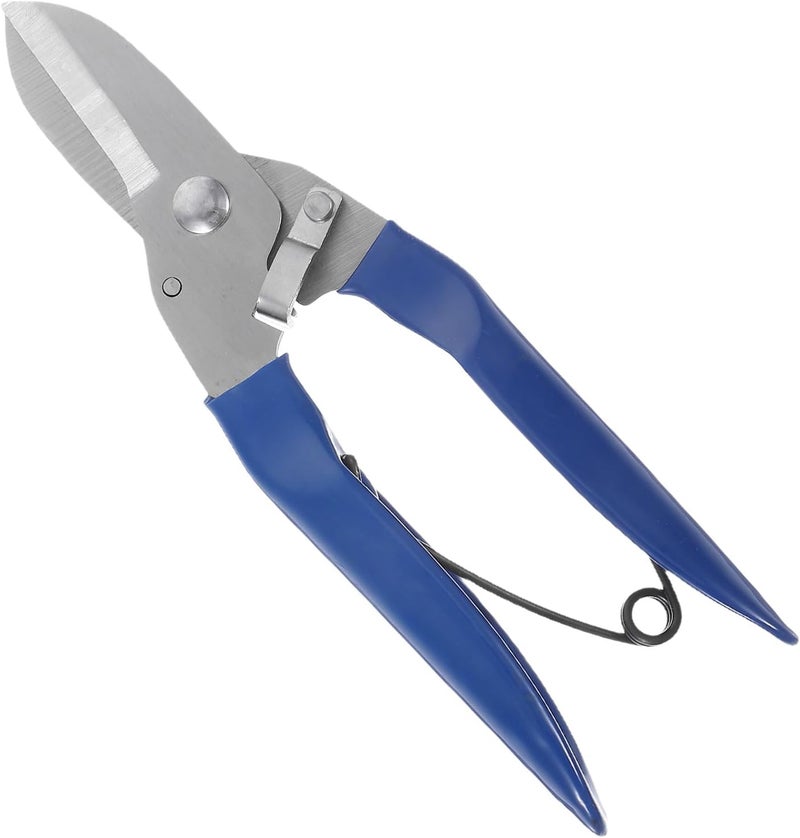 Milisten Heavy-duty Garden Pruning Shears with Blue Plastic Handle, Japanese Garden Shears for Bonsai, Tree Branches, and Flower Trimming, Handheld Gardening Clippers for Outdoor Plant Care - Image 1