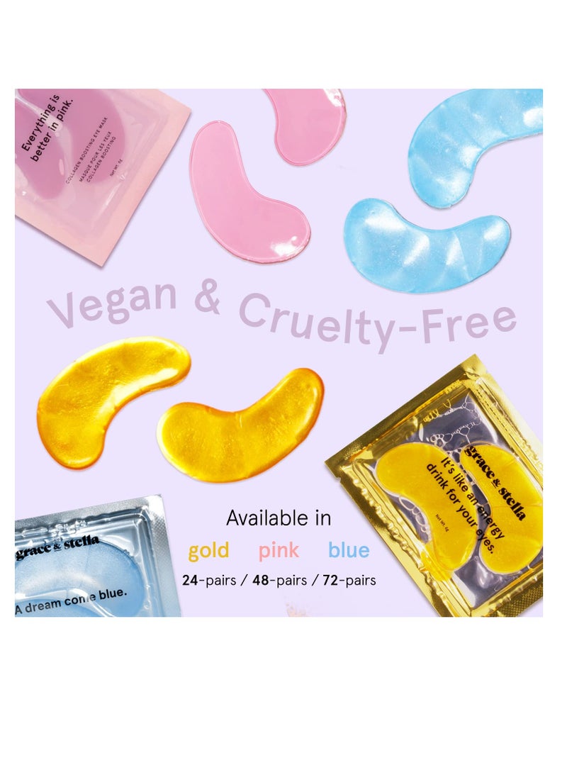 Grace & Stella - grace & stella Under Eye Mask (Gold, 24 Pairs) Reduce Dark Circles, Puffy Eyes, Undereye Bags, Wrinkles - Gel Under Eye Patches - Gifts for Women - Birthday Gifts for Women - Vegan Cruelty Free - Image 1