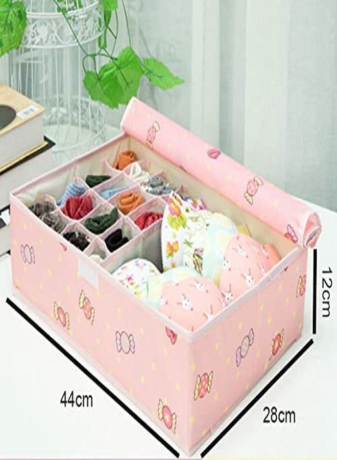 HOMENITY 17 Cells Divider Clothing Drawer Organizer, Foldable Closet Storage Boxes for Socks, Bras, Ties, Towels, Scarves Underwear Box Wardrobe Clothes (1PCS) - Image 2