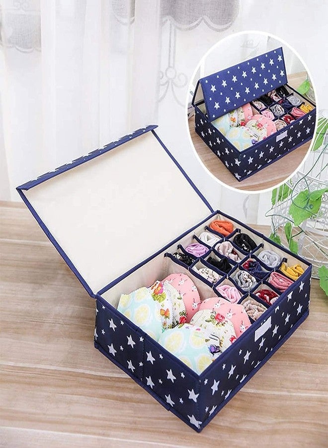 HOMENITY 17 Cells Divider Clothing Drawer Organizer, Foldable Closet Storage Boxes for Socks, Bras, Ties, Towels, Scarves Underwear Box Wardrobe Clothes (1PCS) - Image 5