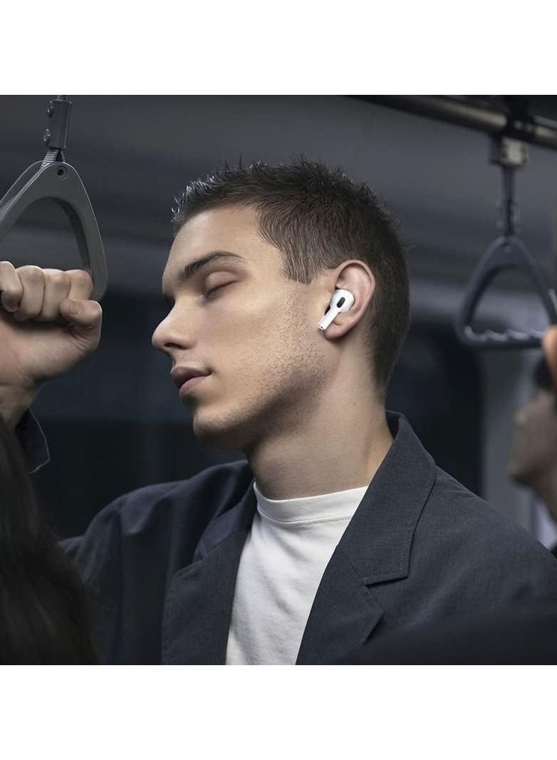 ELTRAZONE Bluetooth Earphones Wireless Earbuds Pressure Touch Control, Bass Earbuds Noise Cancelling Headsets, Built-in Mic and Sweat Resistant for Gym Running Workout -Pure White Original Quality - Image 5